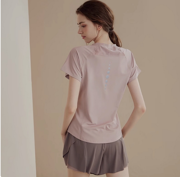 VFT显瘦速干运动上衣女瑜伽服2025新款短袖t恤跑步训练健身服夏季  