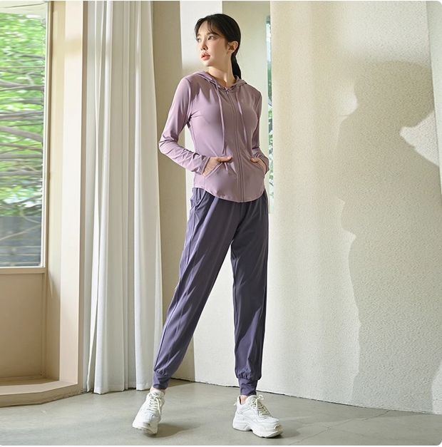 跑步运动女套装春夏新款户外训练速干衣休闲专业晨跑健身房瑜伽服  